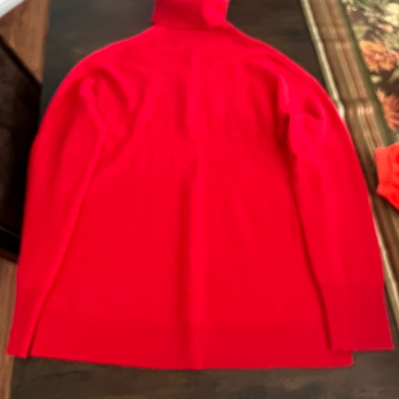 Just in time for the holidays! Red cashmere turtleneck sweater! - Picture 2 of 2
